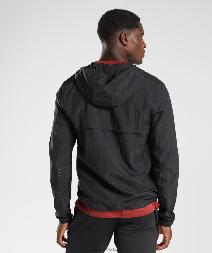 spor rüzgarlık erkeklerGymshark siyah 02H048831
