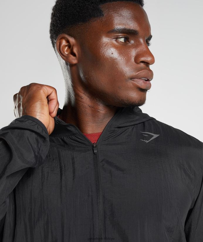 spor rüzgarlık erkeklerGymshark siyah 02H048831
