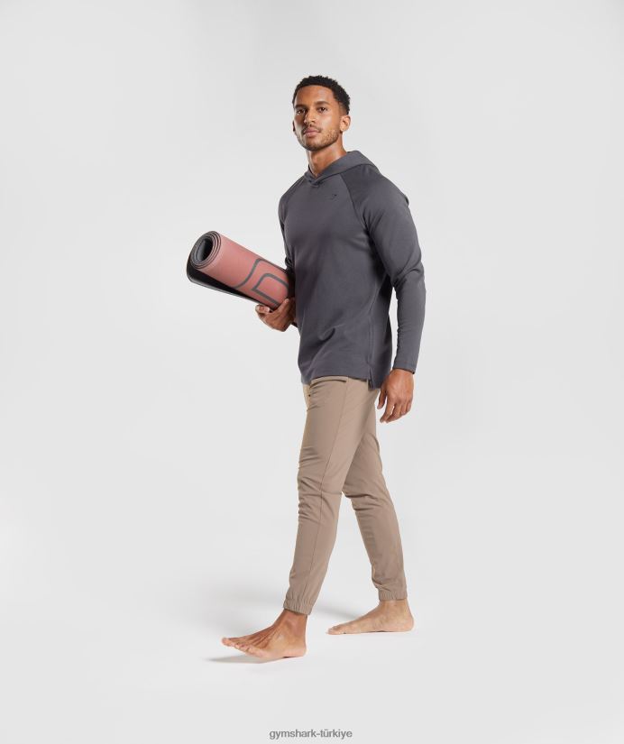 stüdyo kapüşonlu svetşört erkeklerGymshark oniks grisi 02H048867