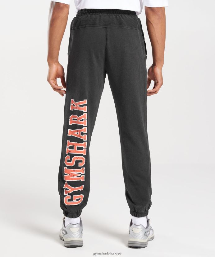 üniversite koşucuları erkeklerGymshark siyah/asit yıkama 02H0481061