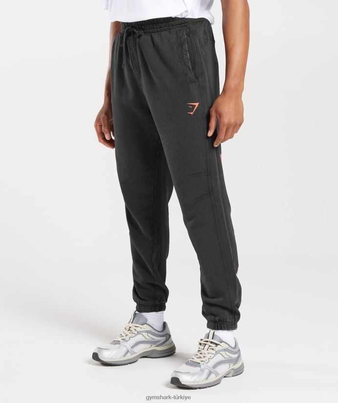 üniversite koşucuları erkeklerGymshark siyah/asit yıkama 02H0481061