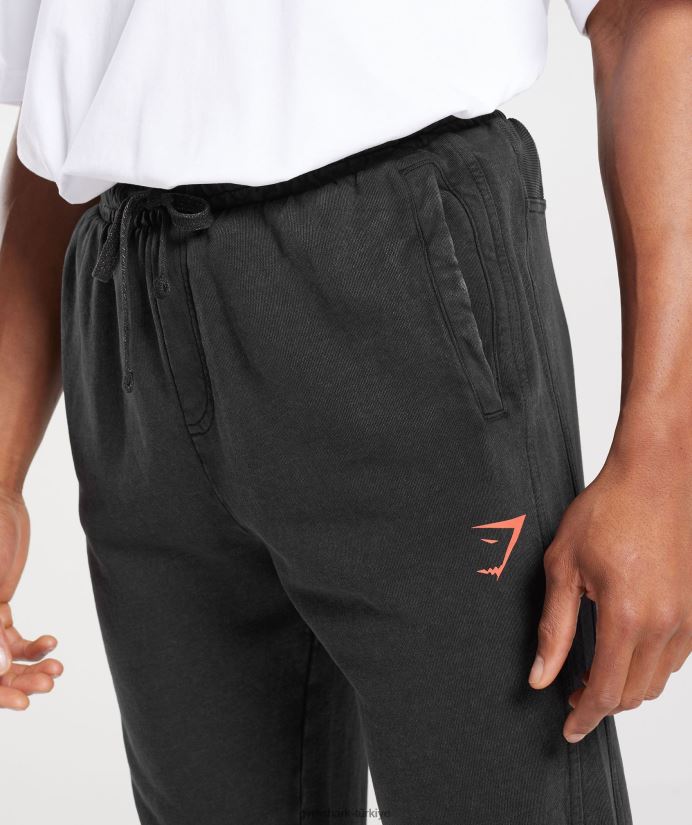 üniversite koşucuları erkeklerGymshark siyah/asit yıkama 02H0481061