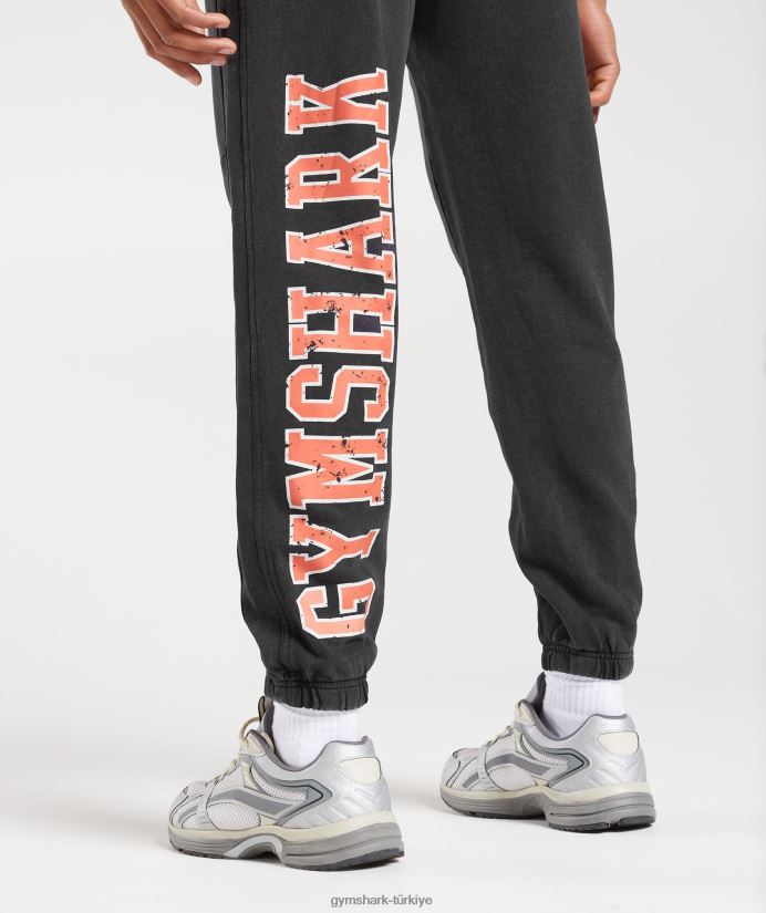 üniversite koşucuları erkeklerGymshark siyah/asit yıkama 02H0481061