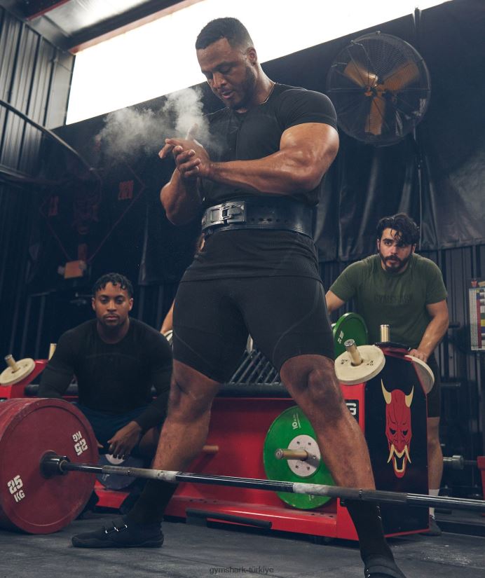 315 dikişsiz 1/2 şort erkeklerGymshark siyah/kömür grisi 02H048538