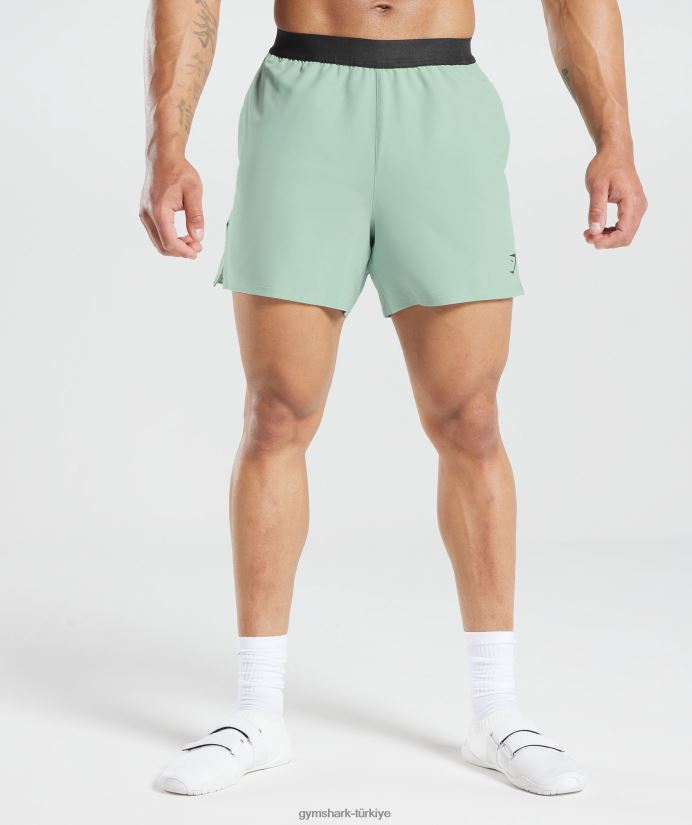 315 dokuma şort erkeklerGymshark don deniz mavisi 02H048545