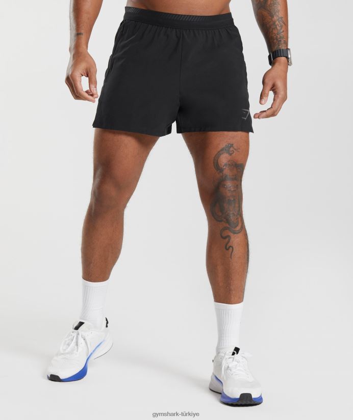 apex run 4 şort erkeklerGymshark siyah 02H048523
