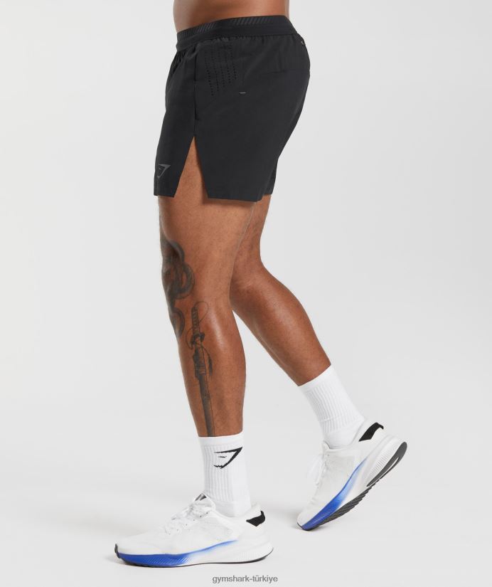 apex run 4 şort erkeklerGymshark siyah 02H048523