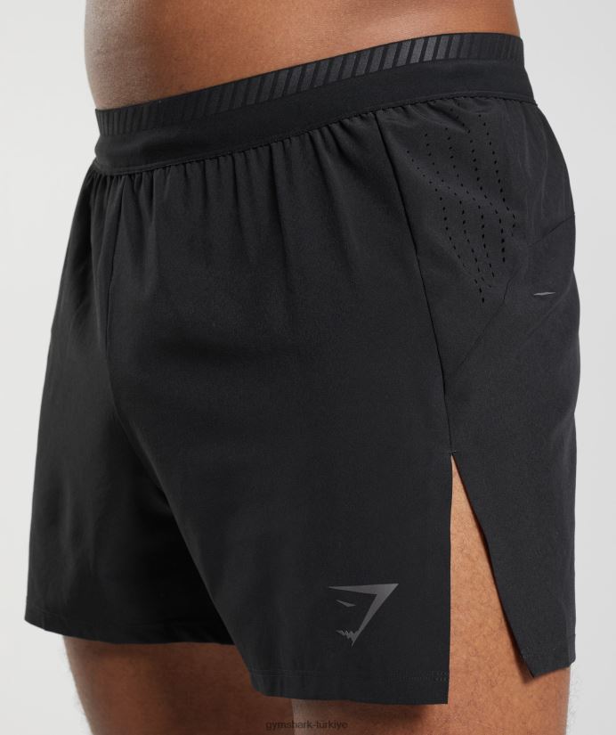 apex run 4 şort erkeklerGymshark siyah 02H048523