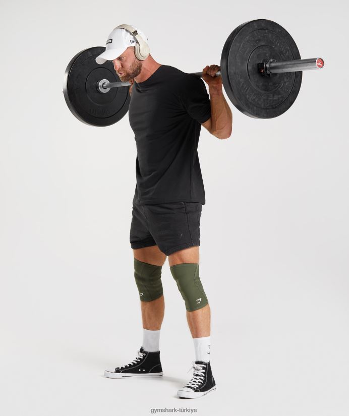 basınçlı yıkanmış 5 şort erkeklerGymshark siyah 02H048524
