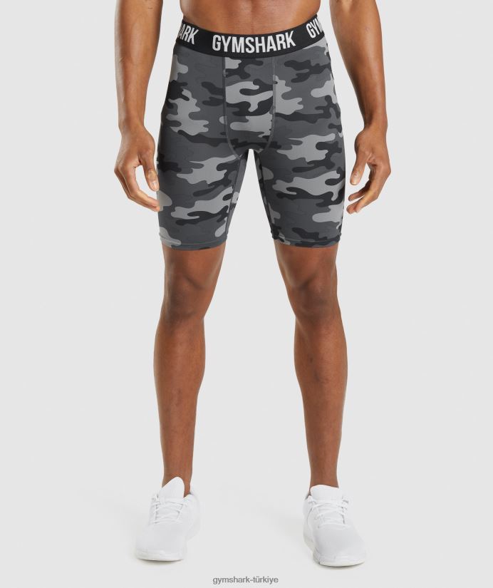 eleman içlik şortu erkeklerGymshark gri baskı 02H048560