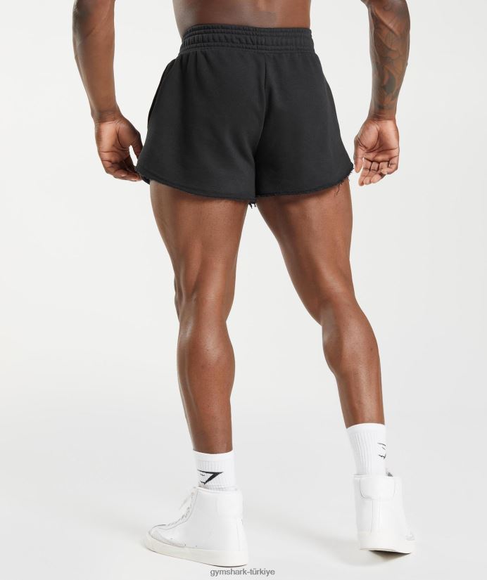 eski şort erkeklerGymshark siyah 02H048527