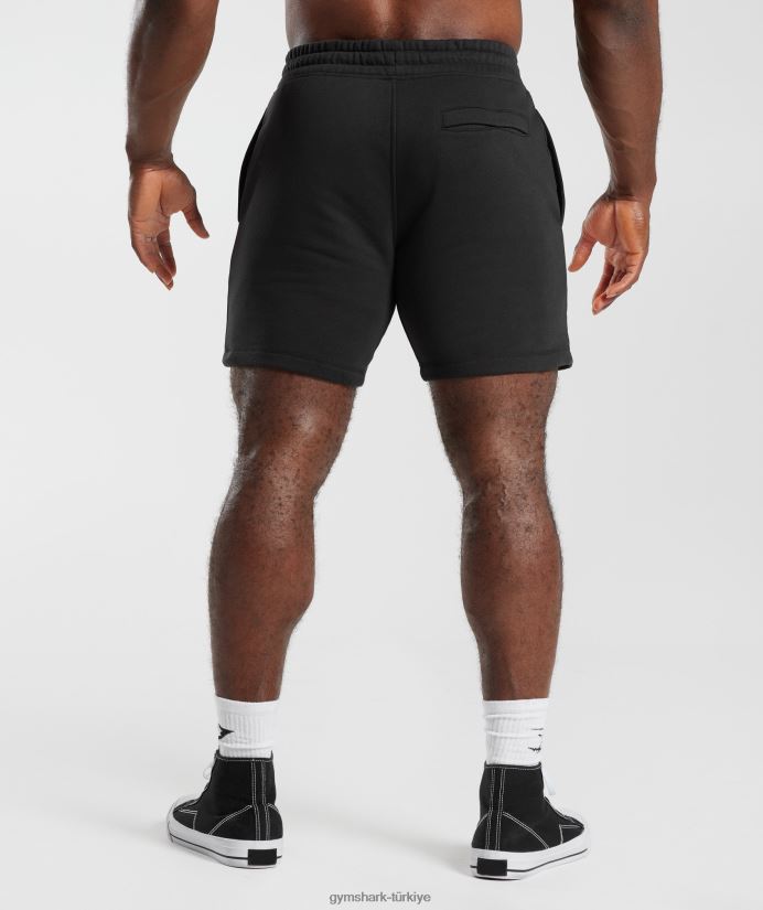 retro dalga şort erkeklerGymshark siyah 02H048536