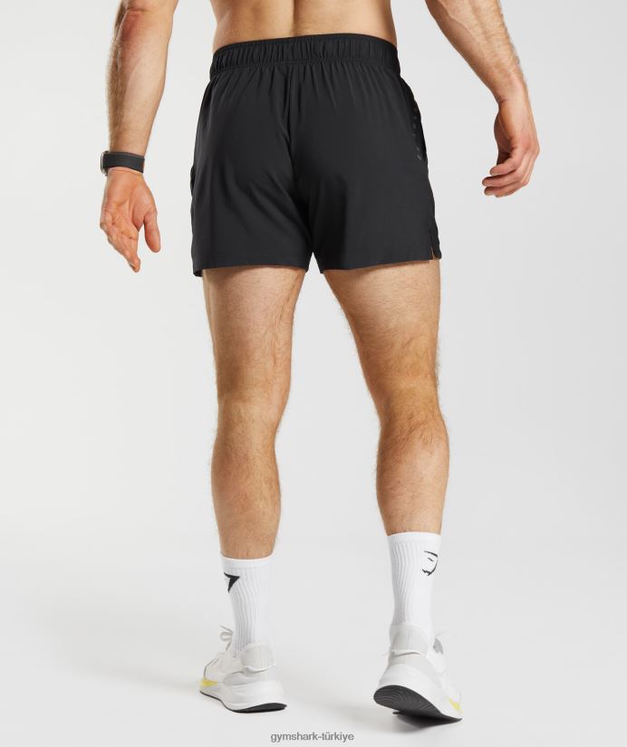 spor 5 şort erkeklerGymshark siyah 02H048511