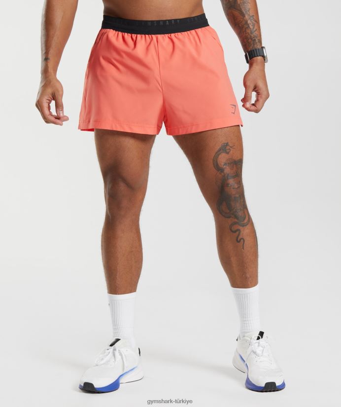 spor koşusu 3 şort erkeklerGymshark havacılık turuncu 02H048526
