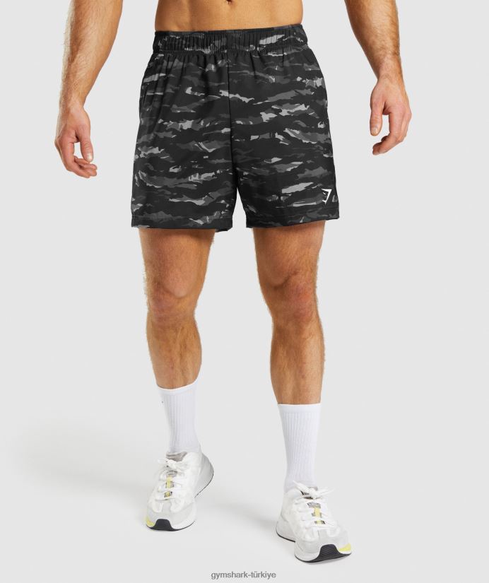 spor şortları erkeklerGymshark oniks grisi 02H048528
