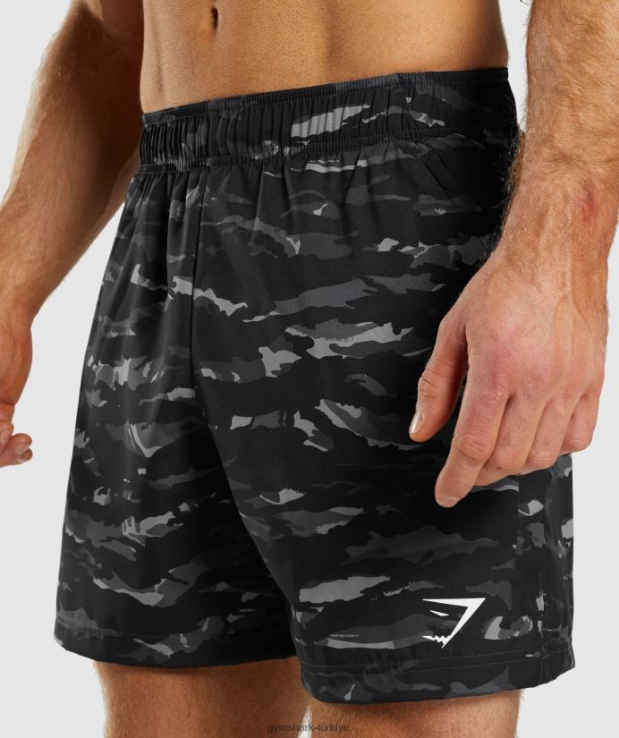 spor şortları erkeklerGymshark oniks grisi 02H048528