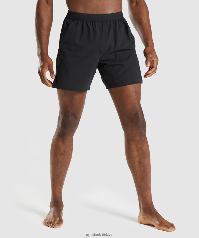 stüdyo şortu erkeklerGymshark siyah 02H048554