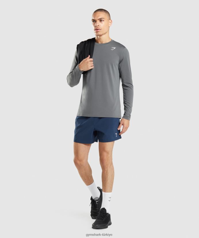 varış 5 şort erkeklerGymshark Donanma 02H048556