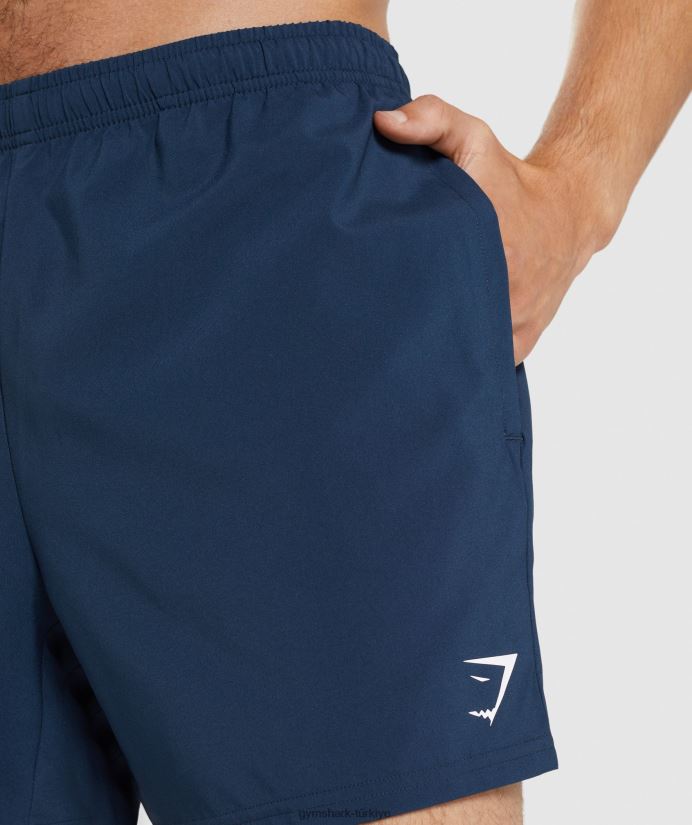 varış 5 şort erkeklerGymshark Donanma 02H048556