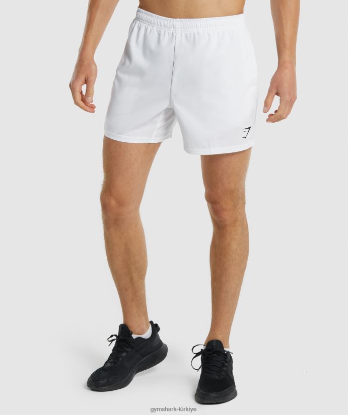 varış 5 şort erkeklerGymshark beyaz 02H048553