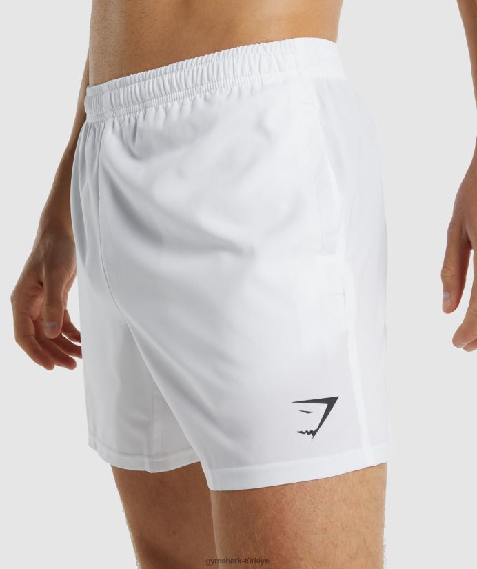 varış 5 şort erkeklerGymshark beyaz 02H048553
