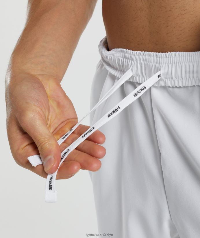 varış 5 şort erkeklerGymshark beyaz 02H048553