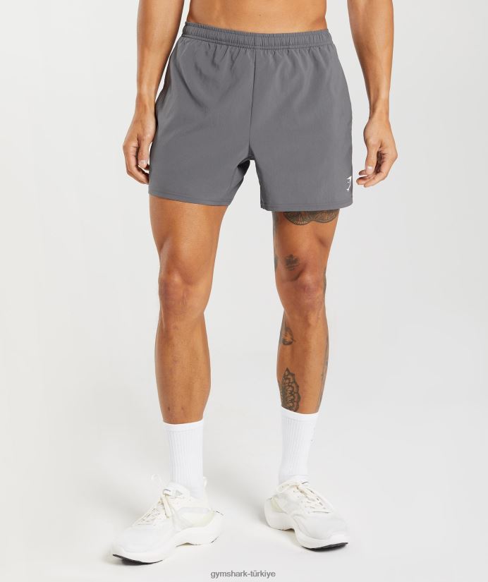 varış 5 şort erkeklerGymshark siluet gri 02H048525