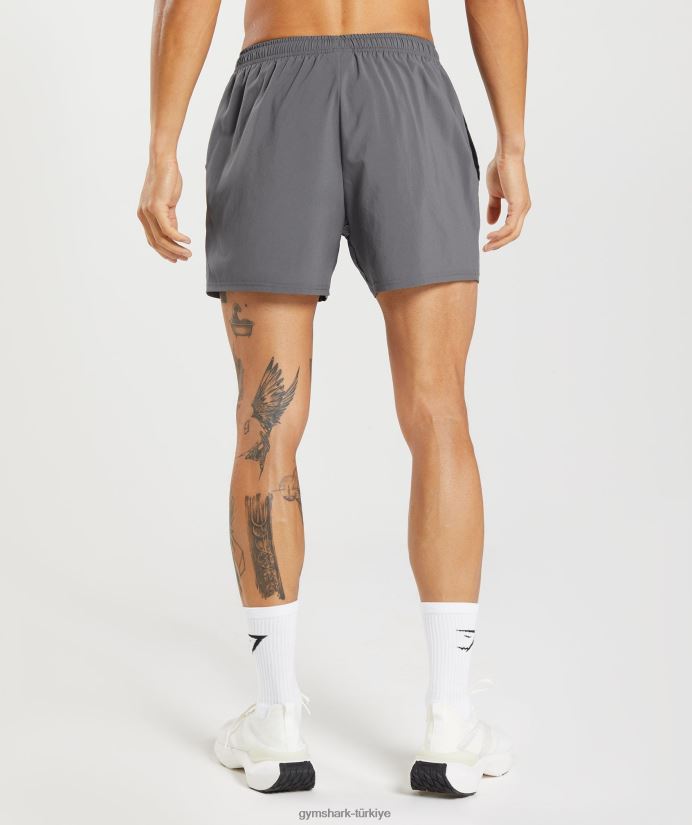 varış 5 şort erkeklerGymshark siluet gri 02H048525