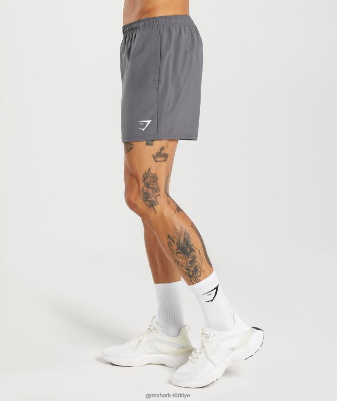 varış 5 şort erkeklerGymshark siluet gri 02H048525