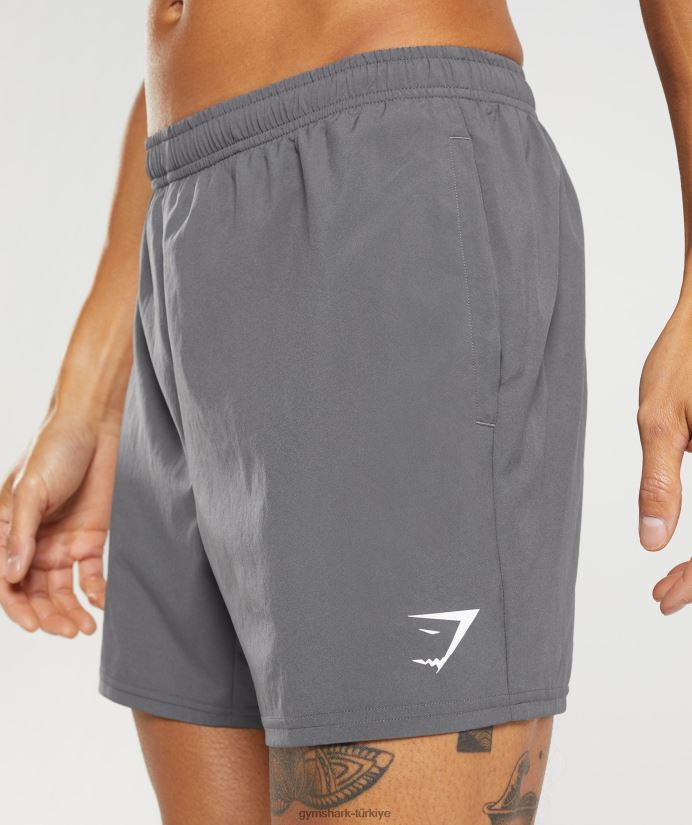 varış 5 şort erkeklerGymshark siluet gri 02H048525
