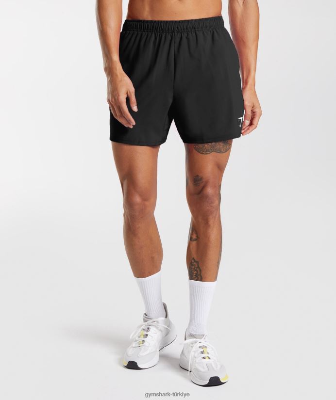 varış 5 şort erkeklerGymshark siyah 02H048509