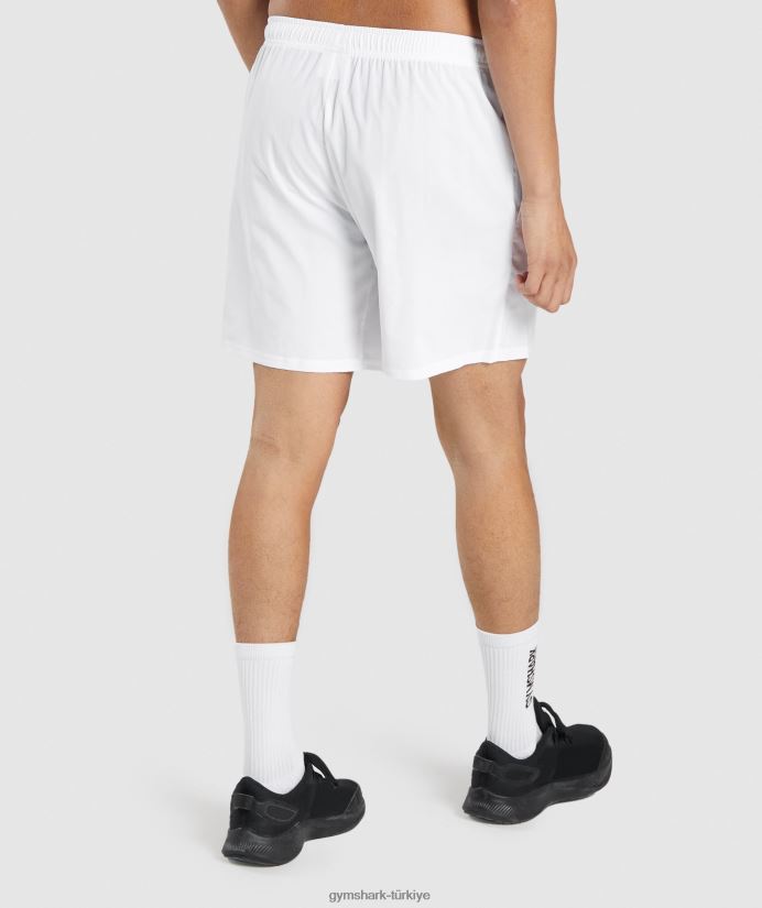varış 7 şort erkeklerGymshark beyaz 02H048518