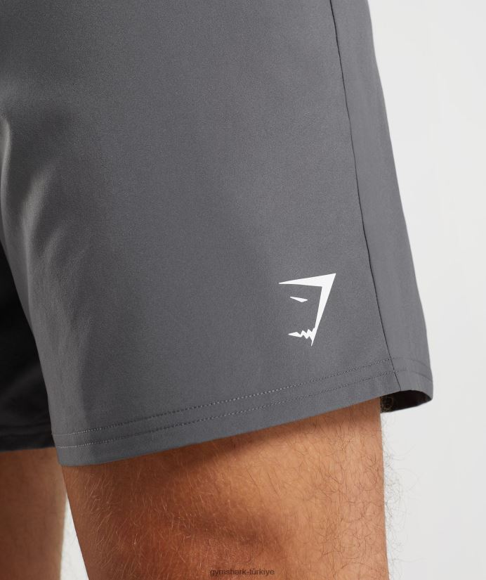 varış 7 şort erkeklerGymshark siluet gri 02H048521