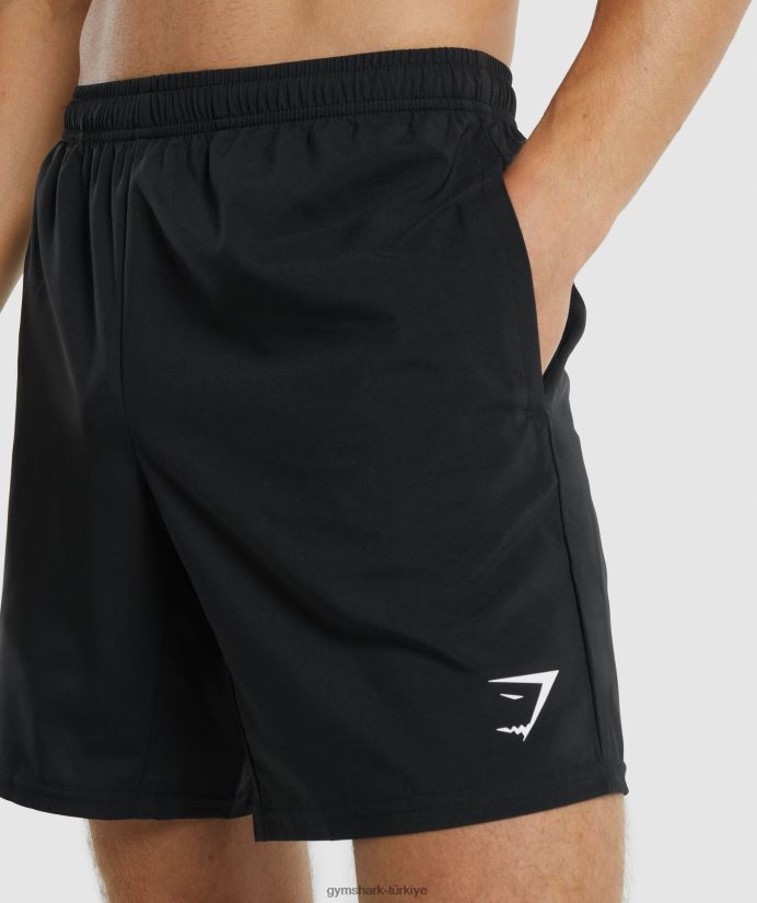 varış şort erkeklerGymshark siyah 02H048510