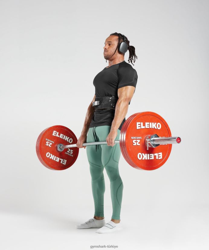 315 dikişsiz tayt erkeklerGymshark mürekkep deniz mavisi/mücevher yeşili 02H0481030