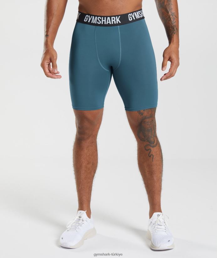eleman içlik şortu erkeklerGymshark Toskana deniz mavisi 02H0481042