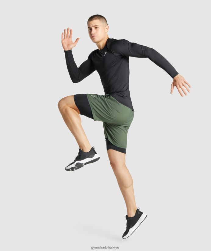 eleman içlik şortu erkeklerGymshark siyah 02H0481027