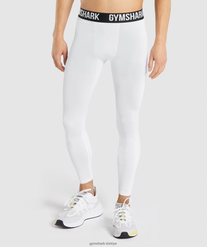 eleman taban katmanı taytları erkeklerGymshark beyaz 02H0481035