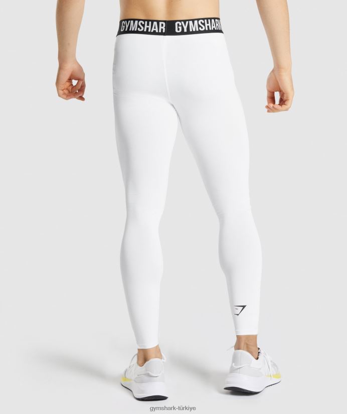 eleman taban katmanı taytları erkeklerGymshark beyaz 02H0481035