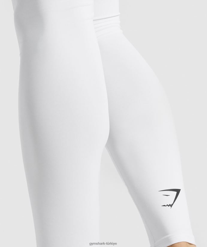 eleman taban katmanı taytları erkeklerGymshark beyaz 02H0481035