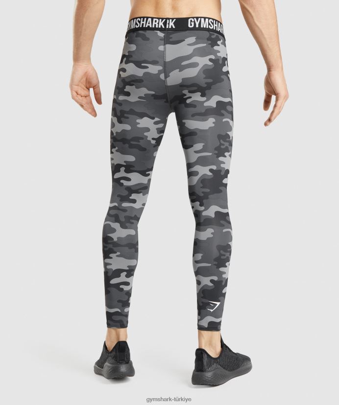 eleman taban katmanı taytları erkeklerGymshark gri baskı 02H0481036