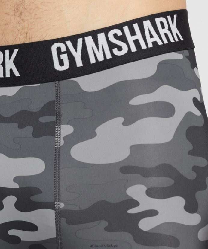 eleman taban katmanı taytları erkeklerGymshark gri baskı 02H0481036