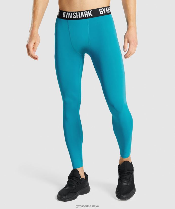 eleman taban katmanı taytları erkeklerGymshark mavi 02H0481043