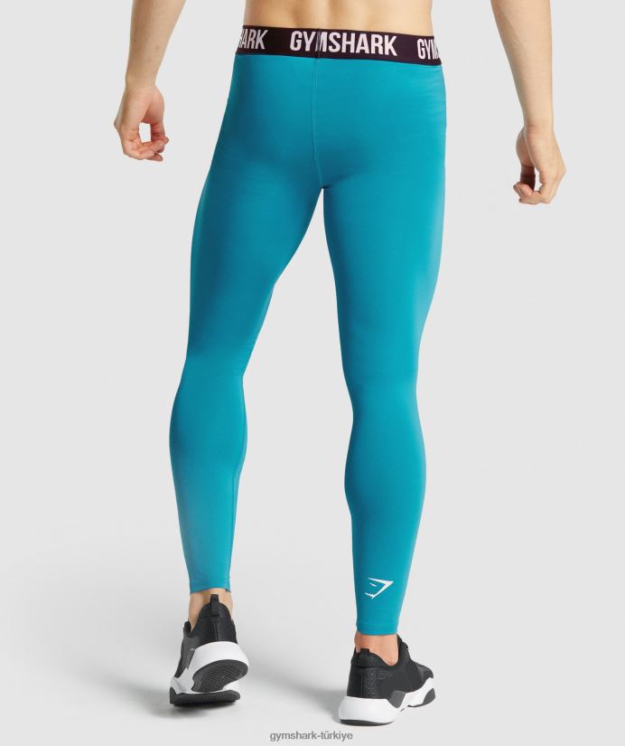 eleman taban katmanı taytları erkeklerGymshark mavi 02H0481043