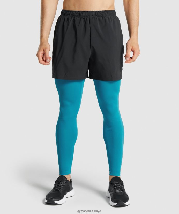 eleman taban katmanı taytları erkeklerGymshark mavi 02H0481043