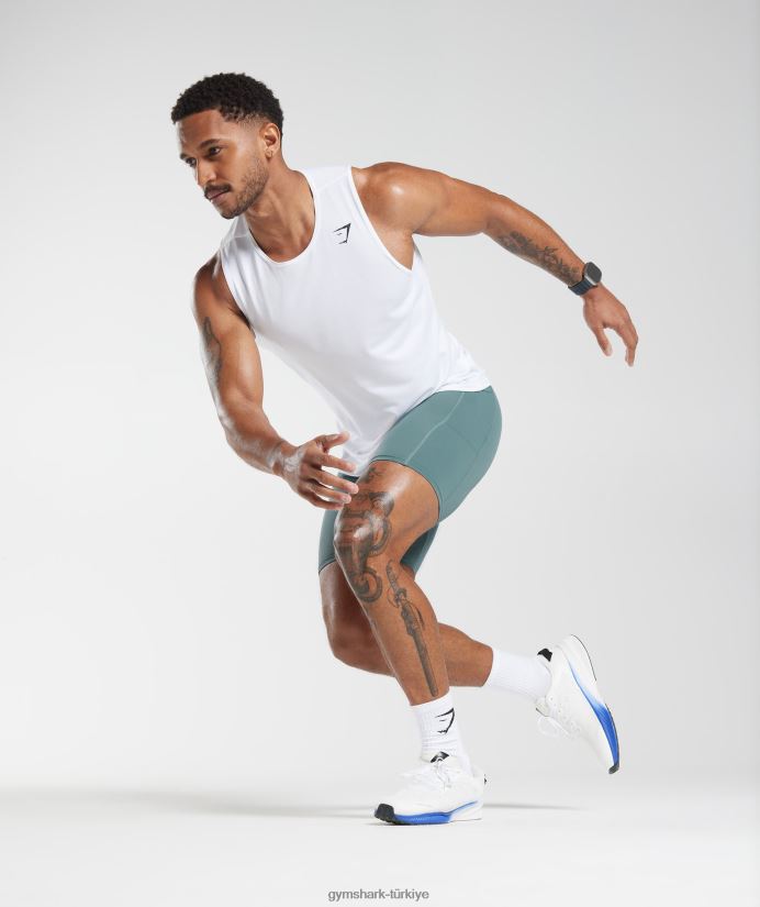 içlik şortunu kontrol et erkeklerGymshark Gök gürültüsü mavisi 02H0481031