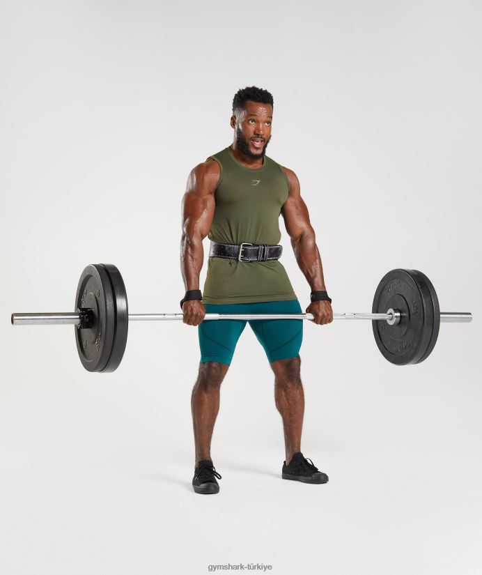 315 dikişsiz tank erkeklerGymshark çekirdek zeytin/bataklık yeşili 02H048894