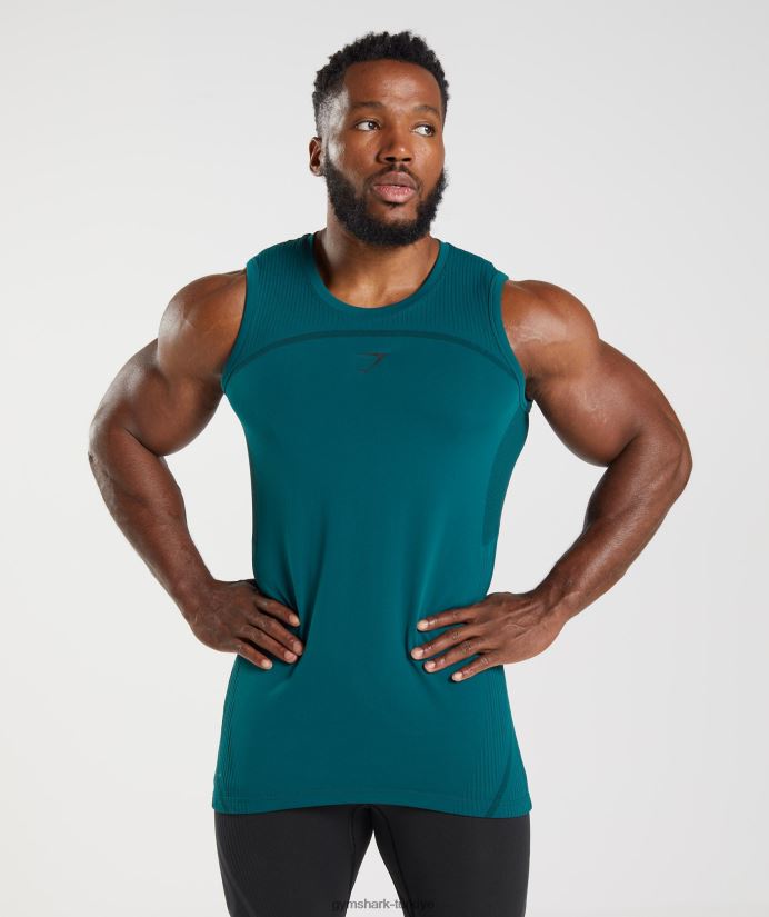 315 dikişsiz tank erkeklerGymshark kış deniz mavisi/siyah 02H048926