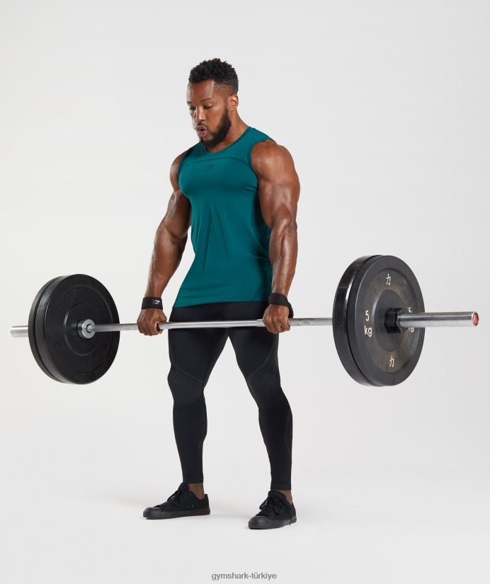 315 dikişsiz tank erkeklerGymshark kış deniz mavisi/siyah 02H048926