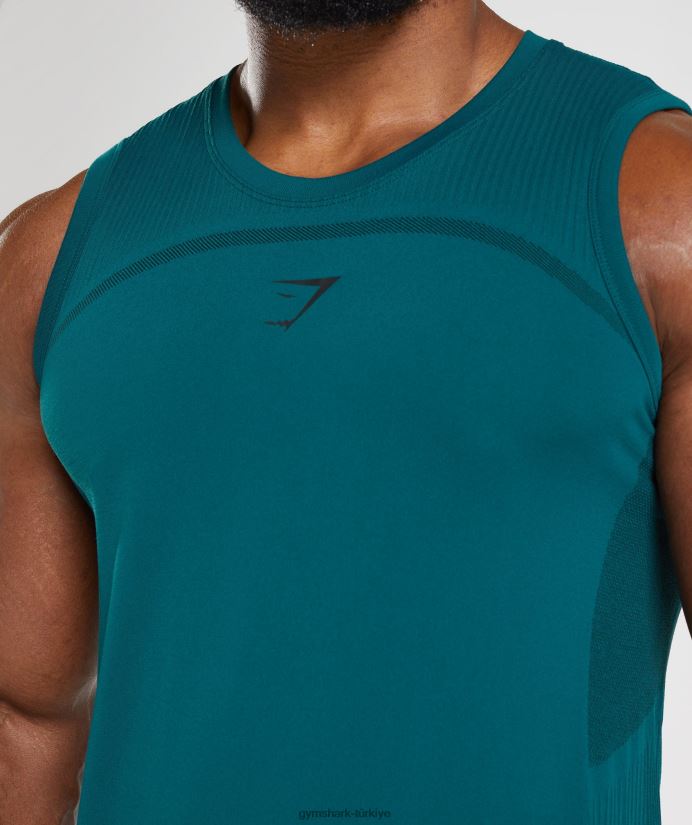 315 dikişsiz tank erkeklerGymshark kış deniz mavisi/siyah 02H048926
